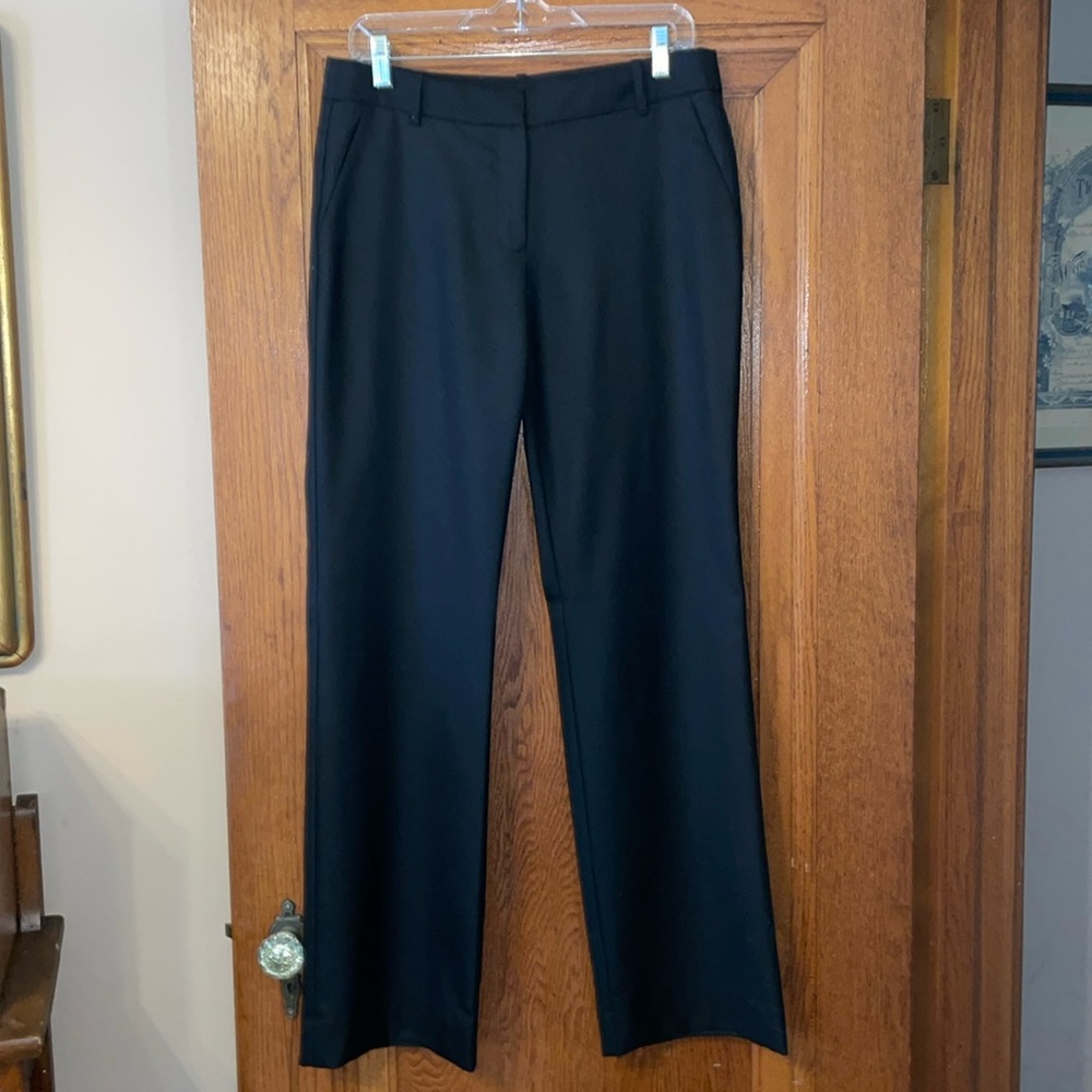 JCrew Lightweight wool trouser; black; Sz 6; g7051